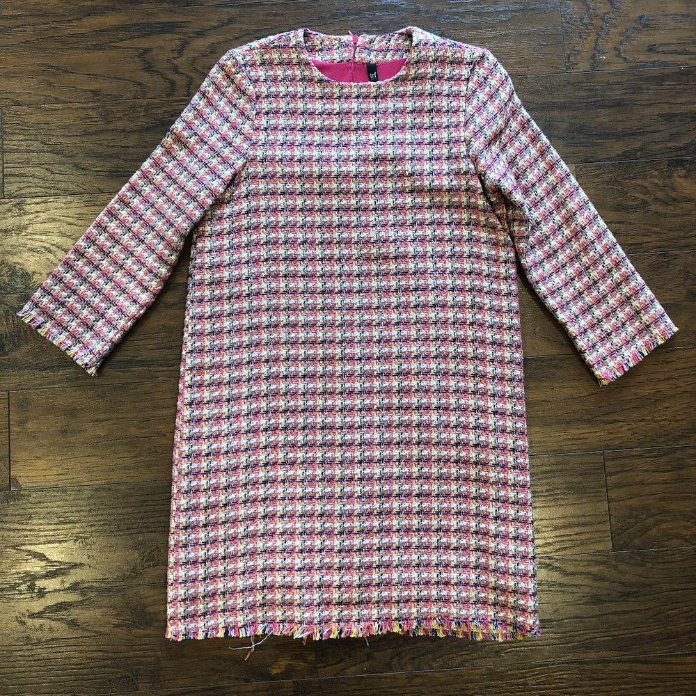 ZARA TRF Multicolored Tweed Mini Dress